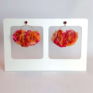 Boucle d'oreille en fleur stabilisé modèle Ericka