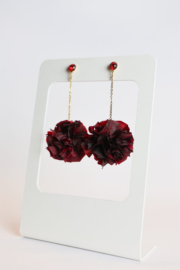 Boucle d'oreille en fleur stabilisé modèle Lynda